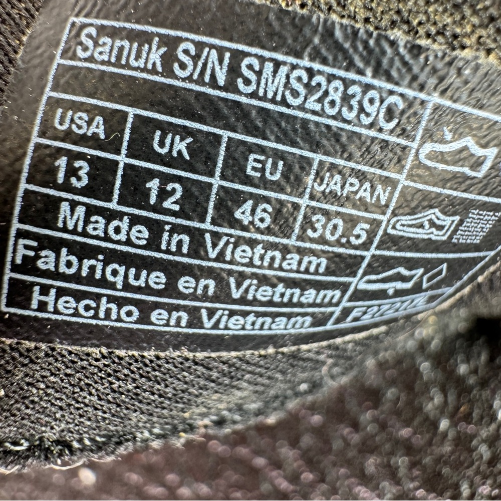 Sanuk Beer Cozy Yoga Mat Flip Flops Thong Sandals Black Mens Size 13 SMS2839C - Picture 9 of 10